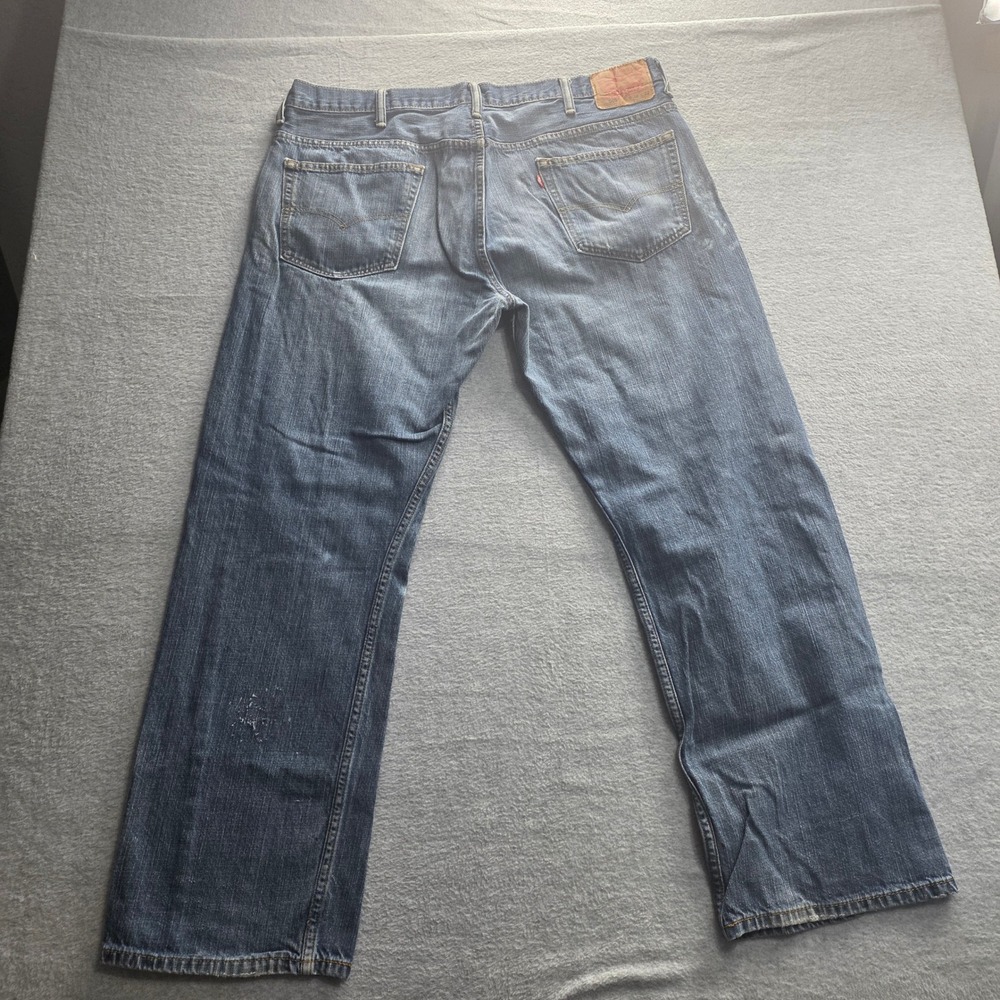 Levi's 569‎ Loose Straight Mens Jeans 38x32 Blue Medium Wash Denim - Picture 2 of 9